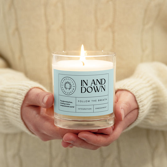 In & Down (Glass jar soy wax candle)