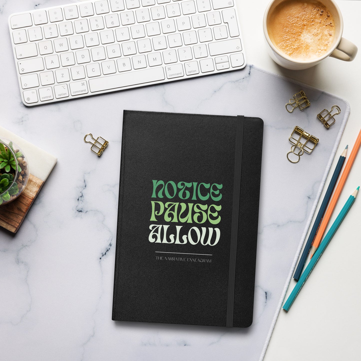 Notice, Pause, Allow (Hardcover bound notebook)
