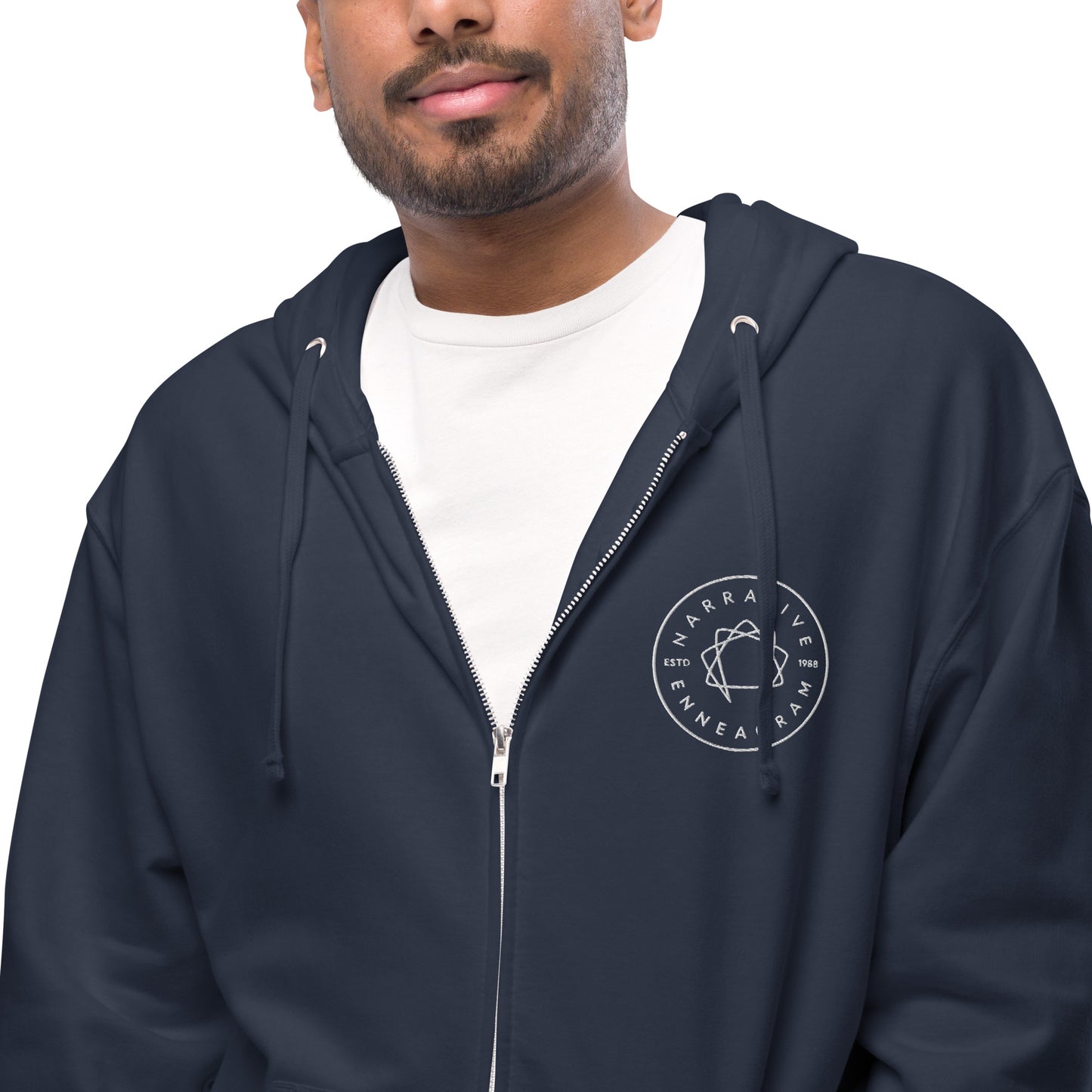Fleece zip up hoodie