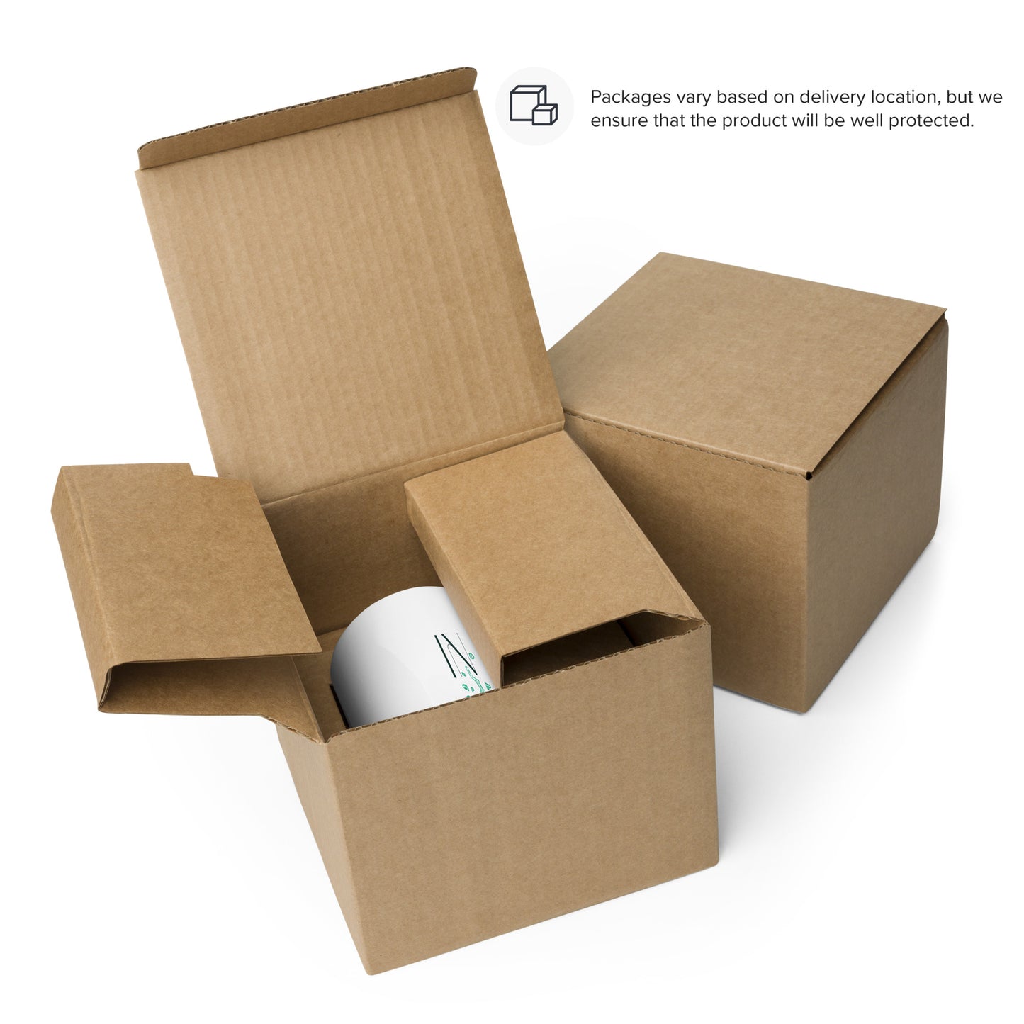 In & Down (White glossy mug)