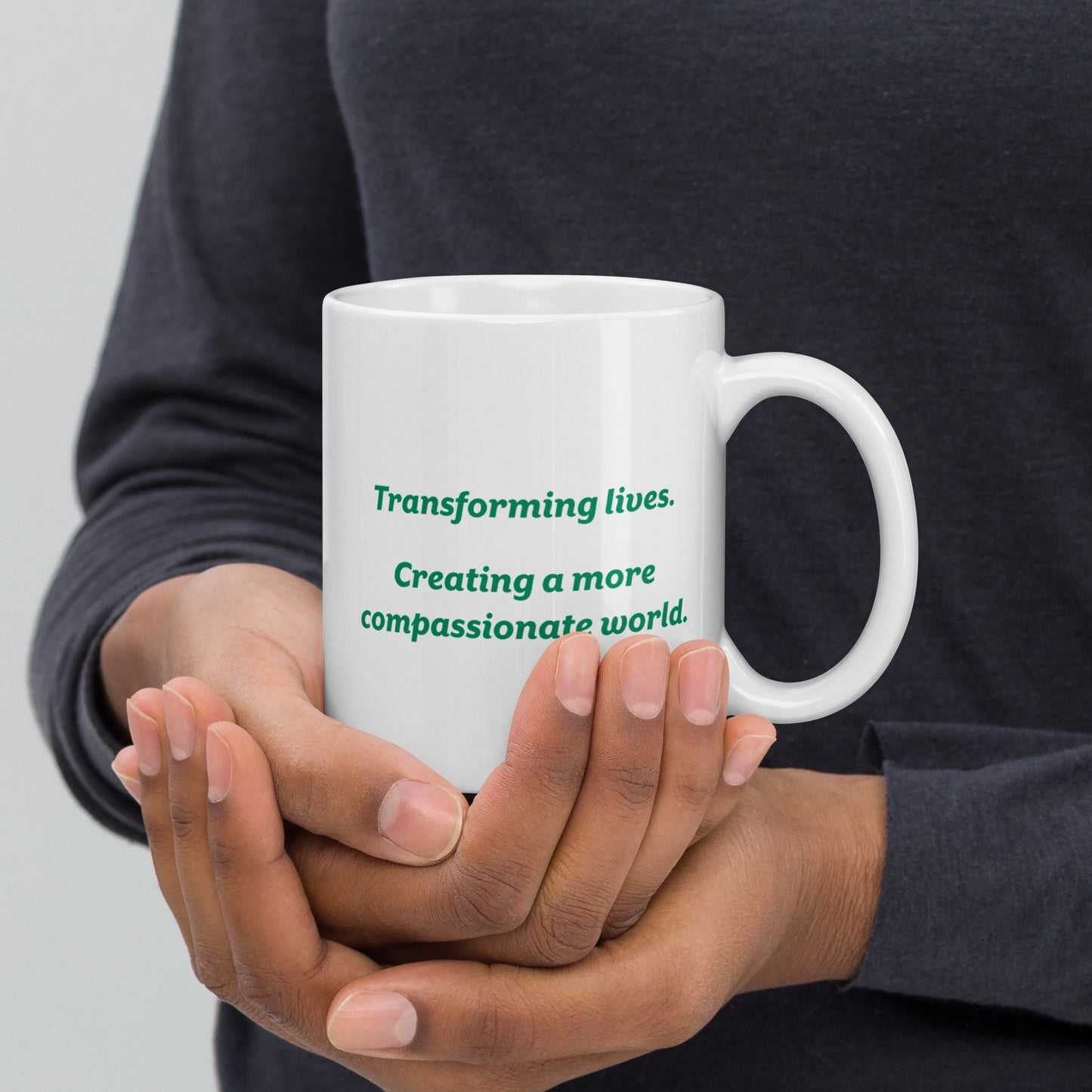 White ceramic mug