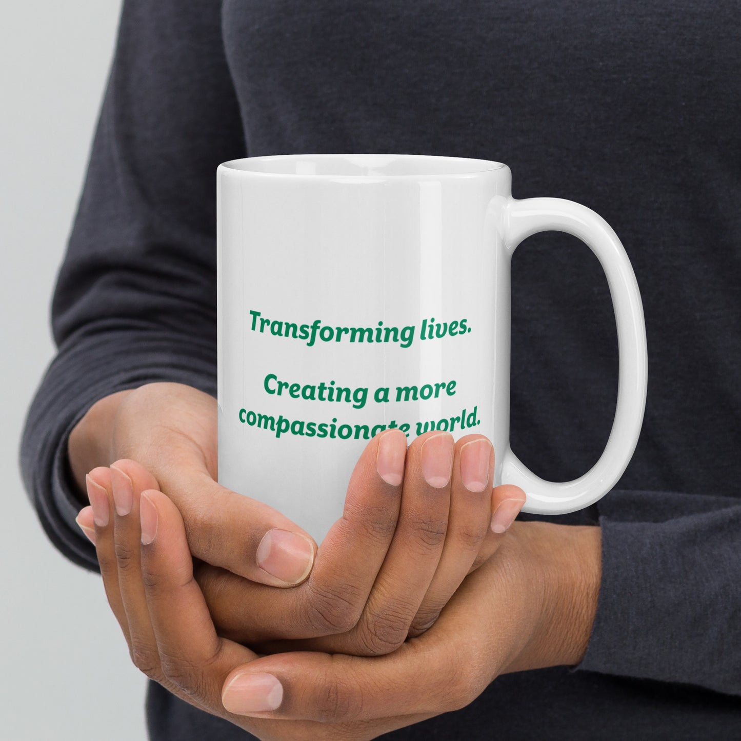 White ceramic mug