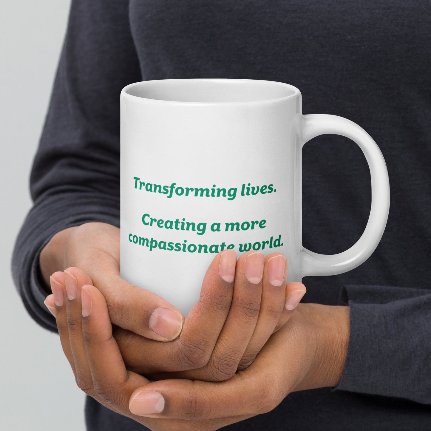 White ceramic mug