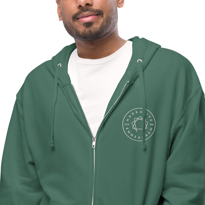 Fleece zip up hoodie