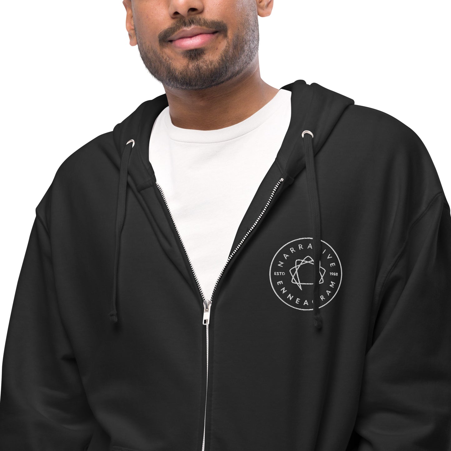 Fleece zip up hoodie
