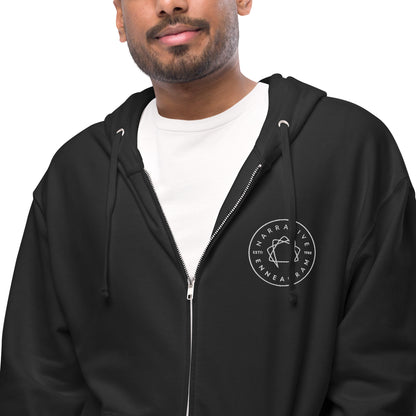 Fleece zip up hoodie