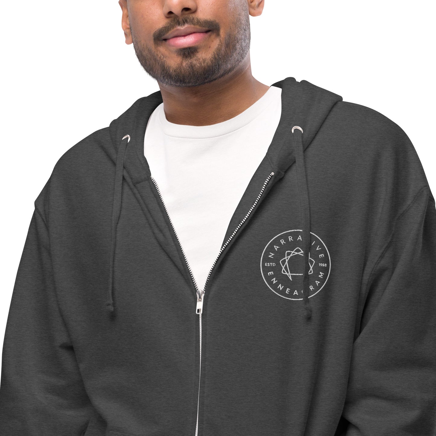 Fleece zip up hoodie
